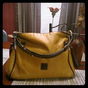 Dooney & Bourke ostrich shoulder bag
